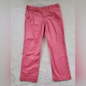 Polo Ralph Lauren Strerch Straight Chino Pants Pink Mens 38 x 30
